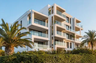 Ático junto a la playa con vistas al mar en Ibiza