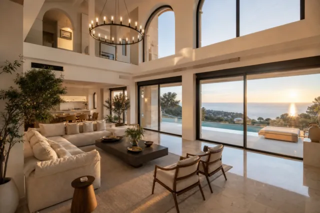Villa en construcción con vistas al mar en Benahavís — фото 3